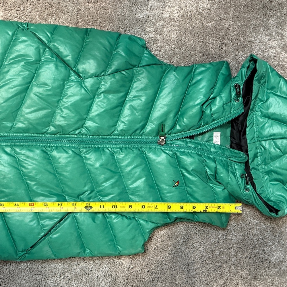 Arnold Palmer  Women's Green With Hoodie‎ Puffer Vest Size XS youth large golf - Picture 5 of 6